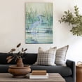 thumbnail image 4 of WFSposter Animal Wall Art Abstract Painting for Decor Rustic Yellow Blue Heron Bird Canvas Artwork Bedroom Living Room Office Wall, 4 of 7