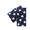 thumbnail image 4 of Faithtur Robe pour Enfants, Filles Imprimé à Pois Col Rond Manches Courtes une-Pièce, 4 of 9