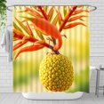 thumbnail image 1 of Vibrant Tropical Shower Curtain with Pineapple Design - Colors & Textures for a Serene Bathroom Escape, 1 of 4