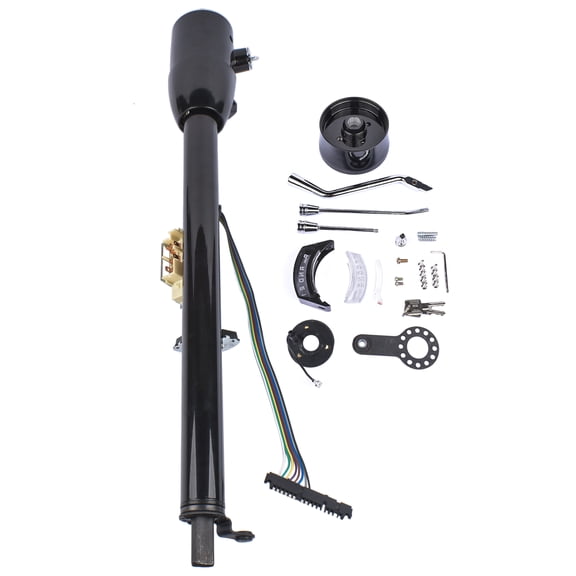 Koomaha 32" Black Universal Stainless Automatic Tilt Steering Column Shift with Key & Adapter