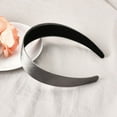 thumbnail image 5 of Plain Satin Hair Bands Hoops for Women Non-slip Fashion Wide Head Hair Bands Solid Color Head Band Headbands for Girls Teenages Grey Headband No Teeth Thick Hairband Hair Hoops for Women Girls, 5 of 6