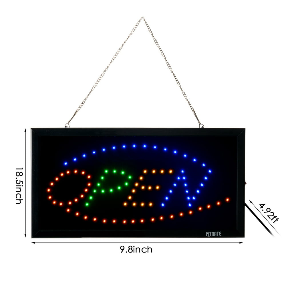 OPEN Sign Electric Billboard Bright Advertising Board Flashing Window