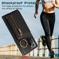 thumbnail image 4 of Decase Compatible with Samsung Galaxy Note 20 Ultra Case with Card Holder and Strap for Women,Crossbody Lanyard,Stand Ring Kickstand,Snap Clasp,Phone Wallet Case,Black, 4 of 10