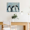 thumbnail image 5 of Yiluyinqing Penguins Wall Art Canvas Prints Room Home Art Decor Ready to Hang Decorations 16x12in, 5 of 6