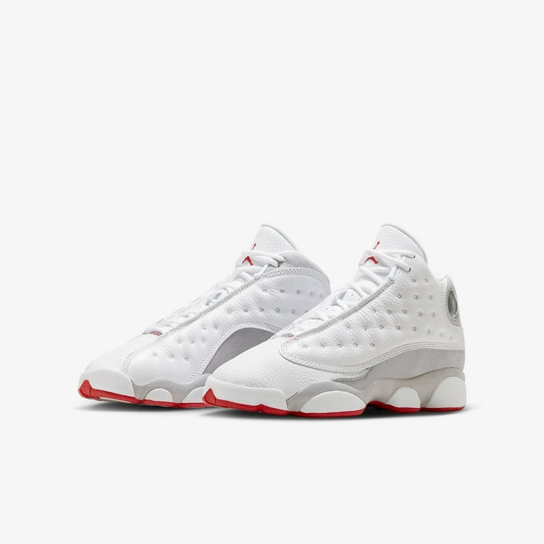 Nike Air Jordan 13 Retro GS Boys Shoes Size 7 Color White True Red Wolf Grey Walmart