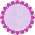 thumbnail image 1 of Ahgly Company Indoor Round Patterned Crimson Purple Area Rugs, 5' Round, 1 of 6