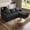 Dark Grey, variant on Novilla 92.5" L-Shaped Sectional Sofa, Modular Cloud Couch with Deep Seat, Corduroy 3 Seat Sofa, Smart Coil & High-Density Foam Support, No Assembly, Modern Couch for Living Room, Apartment, Black
