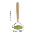 thumbnail image 2 of 1 Pc Rodillo Facial Portátil para Mujeres para Salón de Belleza Vacaciones Baño Palo de Madera Verde Jade, 2 of 3