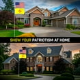 thumbnail image 4 of G128 Combo Pack: 20 Ft Telescoping Aluminum Flagpole (Silver) & American and New Mexico Flags 3x5 Ft, Both ToughWeave Series Embroidered Polyester | Pole with Flags Included, 4 of 9