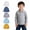 5- Blue+Dark Blue+White+Gray+Yellow, variant on Zwiiyzr Boys Girls Long Sleeve Collared Shirts Button Down Soft School Uniform for Kids Blue