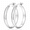 Silver-30mm, variant on Silver Plated Hoop Earrings for Women, Classic Polished Wide Tube Hoops, 30/40/50/60/70mm