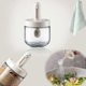 thumbnail image 1 of Spoon Lid Integrated Retractable Seasoning Jar, Glass Condiment Jar Spice Container, 1 of 5
