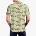 thumbnail image 6 of Cauagu Twig Sloth Print Men's Polo Shirts, Short-Sleeve Polo Shirts for Men Performance Golf Shirt Athletic Casual Collared T-Shirt-X-Large, 6 of 8