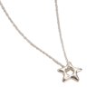 thumbnail image 1 of Five-pointed Star Aesthetic Necklace Fashion Simple Hollow Clavicle Chain Women Girl Wedding Jewelry Party Birthday Gift, 1 of 5