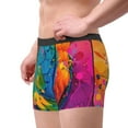thumbnail image 4 of Daiia Vibrant Parrot Splash Art Men's Underwear Boxer Briefs, Cotton Stretch Moisture-Wicking Underwear-XX-Large, 4 of 9