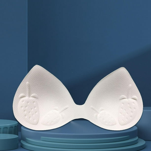 1 Pair A Cup White Triangle Breast Silicone Breast Forms Fake Boobs Bra Pad