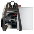 thumbnail image 3 of Easygdp Red Black Ink Style Bald Eagle Mochila de Cuero para Mujeres, Bolso de Hombro, Bolsos de Mano de Moda para Trabajo y Viajes, 3 of 4