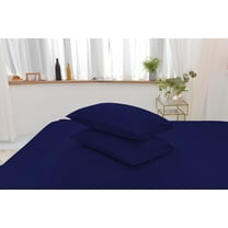King Rayon Made From Bamboo Sheet Set - Softer Than Cotton King Size - Wrinkle Free - 16" Deep Pockets - 4 Piece - 1 Fitted Sheet, 1 Flat, 2 Pillowcases King Navy Blue