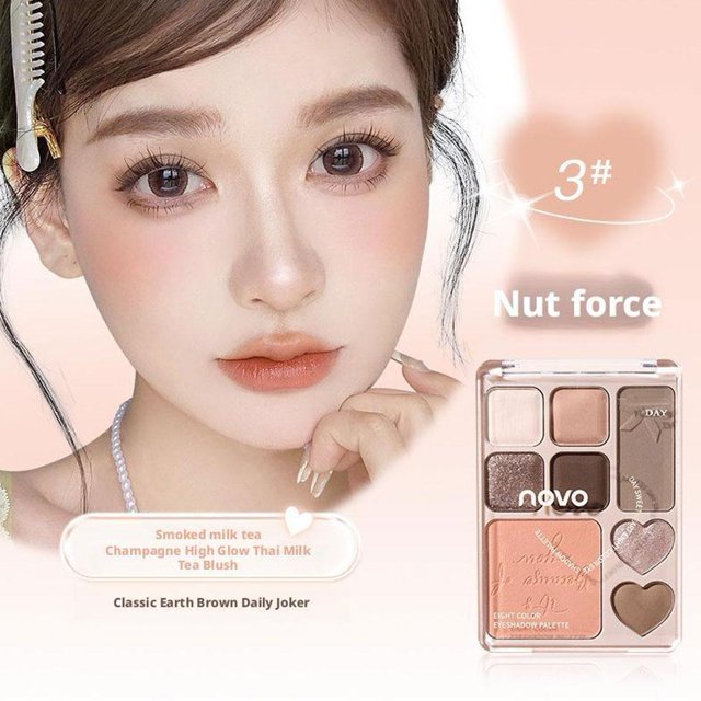 Novo Leisure Sweetheart Eight-Color Eyeshadow Palette Eyeshadow Multi-Color High
