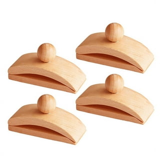PQT  Classy Clamps Wooden Quilt Wall Hangers – 2 Large Clips (Light) and  Screws for Wall Hangings 