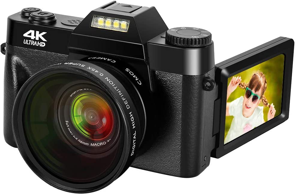 Digital Camera Vlogging Camera with YouTube 24MP 2.7k Full HD Camera with Flip 