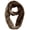 Chocolate Brown, variant on Fashion Lightweight Crinkled Infinity Loop Scarf - Neon - Faded - Ombre