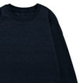 thumbnail image 4 of piuwrlz Sweatshirt for Girls Long Tops Sleeve Solid Color Hoodie Long Sleeves Without a Hat Sweater Navy Size 8 Years, 4 of 5