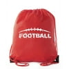 Football Party Bags | Football Drawstring Cinch Backpacks for Team Events, Birthdays, and More!