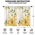 thumbnail image 2 of Blackout Kids Curtains,White Yellow Flower Sunflower Pattern Childrens Insulated Curtains Set Of 2,Bedroom Essentials,Toddler Room Decor 42"x63", 2 of 5