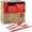 Red, variant on PLASTICPRO Plastic Silverware Kitchen Utensil Set Disposable Plastic Forks, Spoons and Knives, 400 Pack