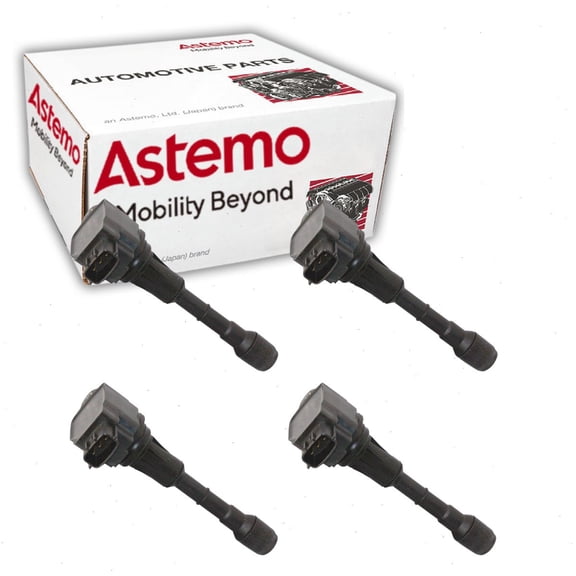 4 pc Hitachi IGC0078 Ignition Coils for 22448-EY00A Spark Plug Wire Boot Fits select: 2009-2013 INFINITI G37, 2014-2017 INFINITI QX50