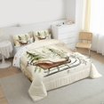 thumbnail image 4 of Homewish Magic Santa Claus Bedding Comforter Set for Kids, Vintage Western Festival Twin Comforter Sets, Dreamy Christmas Eve Reversible Bedding Set, Microfiber Bedroom Decor, 2pcs, 4 of 9