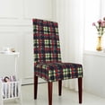 thumbnail image 4 of ZICANCN Vintage Houndstooth Red Plaid Chair Protectors Seat Covers , Dining Chair Slipcovers 1 Piece for Dining Room Hotel Kitchen, 4 of 8