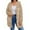 Beige, variant on Women's Soft Hooded Jacket Casual Open Front Long Sleeve Coat With Pockets Lightweight Outdoor Full Zip Warm Pullover