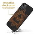 thumbnail image 3 of Case Yard Wooden Case for iPhone-11-Pro Soft TPU Silicone cover Slim Fit Shockproof Wood Protective Phone Cover for Girls Boys Men and Women Supports Wireless Charging Illuminati Design, 3 of 7
