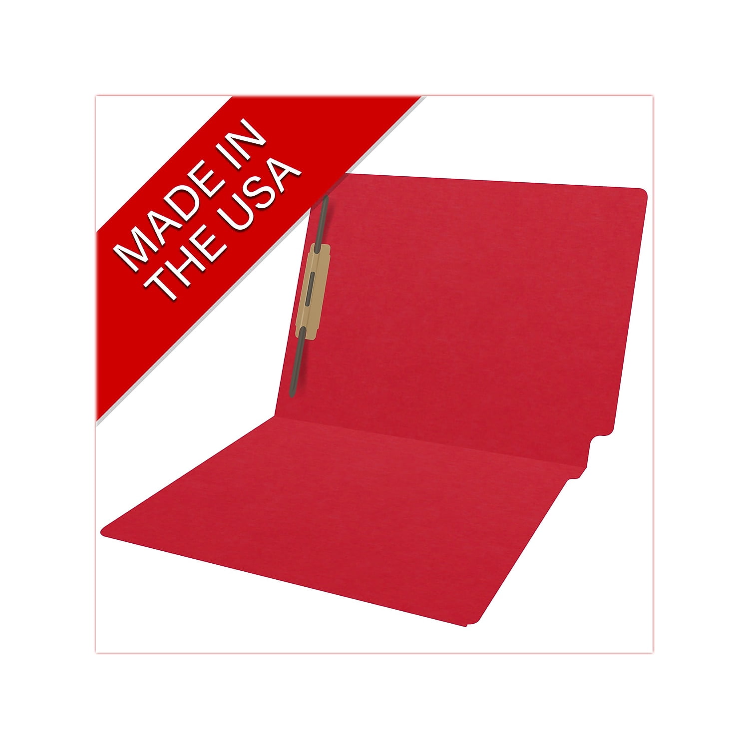 Medical Arts Press Heavy Duty End Tab File Folder Straight-Cut Letter Size Red 40/Box (S-09461-RED)