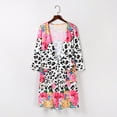 thumbnail image 4 of Manteau Long pour Femmes Mode Femmes Imprimé Léopard Floral Poches Cardigans Ouvert Manteau à Manches Longues Longs Cardigans pour Femmes Manches Longues pour Femmes Manteau à Imprimé Léopard, 4 of 9