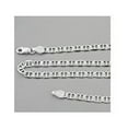 thumbnail image 4 of Italian 925 Sterling Silver 4.2mm Flat Marina Chain - 16, 18, 20, 22, 24, 30" (24), 4 of 10