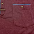 thumbnail image 3 of POTETI Short Sleeve Mens Polo Shirt Collared Casual Shirts Cotton Pockets Solid Loose Tops, 3 of 6