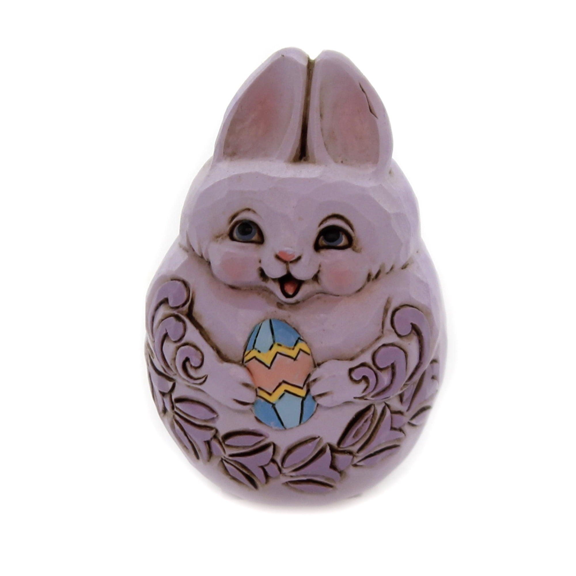 Jim Shore MINI BUNNY EASTER EGG Polyresin Hand Painted 6006227 Purple ...