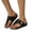 Black, variant on Willtoo Women Wedge Sandals Platforms Open Toe Chunky Heels Hollow Slippers Slip on Vintage Wide Width Non-Slip Summer Dressy Solid Color Fashion Walking Comfort Beach Outdoor Shoes