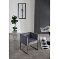 thumbnail image 2 of Modrest Marty Modern Dark Grey & Copper Antique Brass Dining Chair, 2 of 5