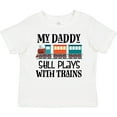 thumbnail image 3 of Inktastic Daddy Still Plays with Trains Boys or Girls Toddler T-Shirt, 3 of 5
