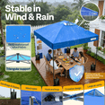 thumbnail image 3 of SPECSTAR 10'x10' Pop-up Canopy, One Push Set-up Tent with 1 Sidewall for Outside, Blue, 3 of 10