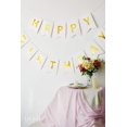 thumbnail image 2 of Pancarta De Feliz Cumpleaños, Banderines Dorados Blancos Brillantes, Suministros De Fiesta Para Decoraciones De Fiesta De Cumpleaños, 13 Piezas, 2 of 5