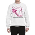 thumbnail image 2 of Wild Bobby In October We Wear Pink Diamond Heel Breast Cancer Awareness Unisex Crewneck Sweatshirt, White, XX-Large, 2 of 6