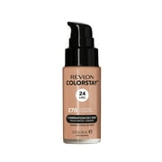 Liquid Foundation by Revlon, ColorStay Face Makeup for Combination & Oily Skin, SPF 15, Longwear Medium-Full Coverage with Matte Finish, 270 Chestnut