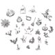 thumbnail image 4 of 50 piezas de dijes de Halloween, colección de Halloween de plata antigua, suministros para manualidades, colgantes para manualidades, accesorios para hacer joyas, collares y pulseras, 4 of 5