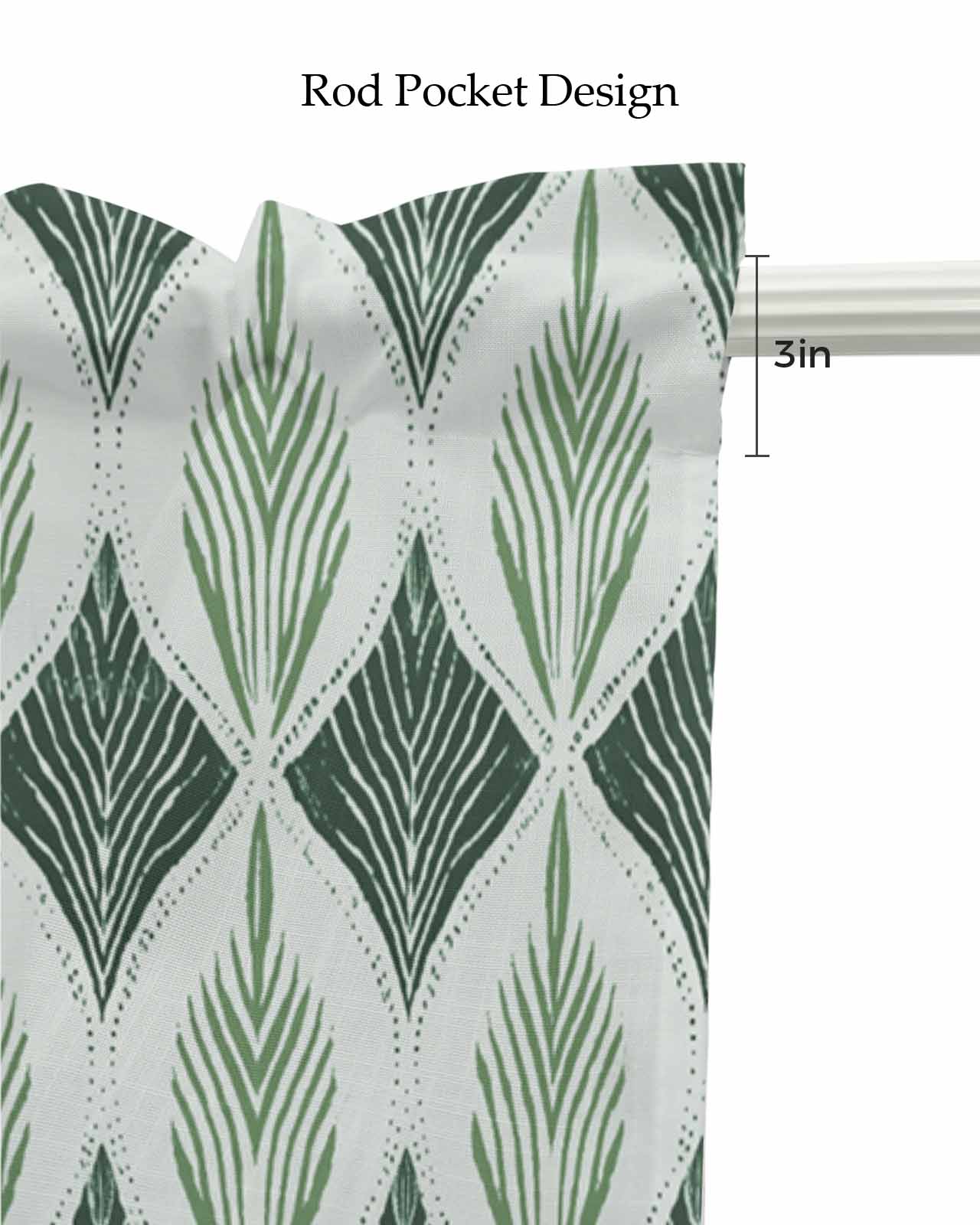 Green Grey Linen Curtain Valance for Bedroom/Bathroom/Kitchen/Office/Living/Dining Room Windows,Contemporary Abstract Geometric Art Rod Pocket Topper Drapes Decorative Cafe Drapery Panel 60x18