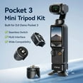 thumbnail image 2 of Ulanzi PK-08|PK-11 Pocket 3 Mini Tripod Kit Built for DJI Osmo Pocket 3 for Travel Vlog Video Recording, 2 of 11